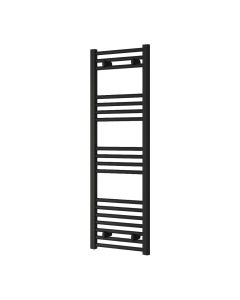 Reina Capo Flat Black Electric Heated Towel Rail 1200 x 400mm