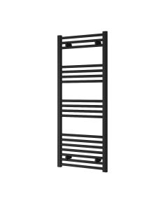 Reina Capo Flat Black Electric Heated Towel Rail 1200 x 500mm