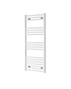Reina Capo Flat White Electric Heated Towel Rail 1200 x 500mm