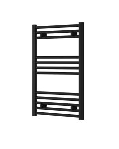 Reina Capo Flat Black Electric Heated Towel Rail 800 x 500mm