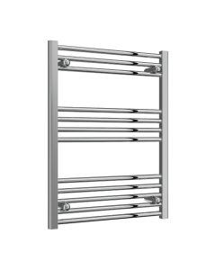 Reina Capo Flat Chrome Electric Heated Towel Rail 800 x 600mm