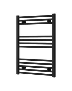Reina Capo Flat Black Electric Heated Towel Rail 800 x 600mm