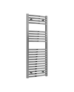 Reina Diva Curved Chrome Electric Heated Towel Rail 1200 x 450mm