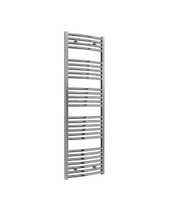 Reina Diva Curved Chrome Electric Heated Towel Rail 1600 x 500mm