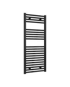Reina Diva Flat Black Electric Heated Towel Rail 1200 x 500mm