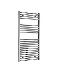 Reina Diva Flat Chrome Electric Heated Towel Rail 1200 x 600mm
