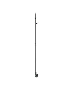 Reina Ines Gun Metal dry electric heated towel rail — 1500mm x 22mm front view product image