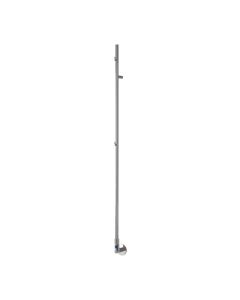 Reina Ines Polished Stainless Steel dry electric heated towel rail — 1500mm x 22mm front view product image