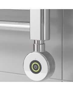 Reina chrome on/off touch heating element 200W – IP44 bathroom safe electric element with simple touch control