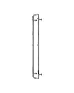 Reina Pelmo Polished Stainless Steel dry electric heated towel rail — 1500mm x 200mm front view product image