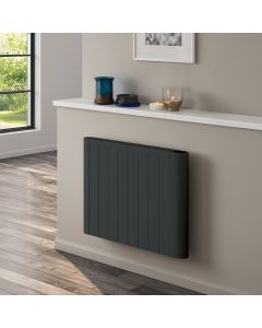 Serre Aluminium Electric Radiator —  Anthracite — 580×480mm
