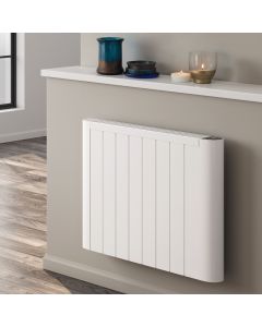 Serre Aluminium Electric Radiator — White — 580×800mm