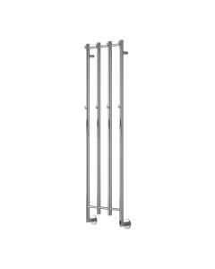 Reina Solara Polished Stainless Steel dry electric heated towel rail — 1500mm x 400mm front view product image