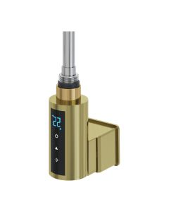 Reina brushed brass touch thermostatic heating element 300W – IP44 electric element with boost mode and open window detection