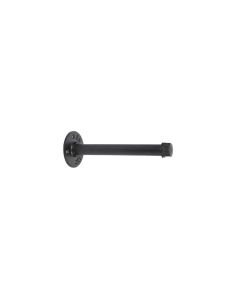 Straight Pipe Shelving Bracket - Matt Black
