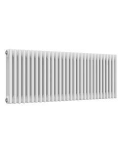 White 3 column radiator 500mm high x 1370mm wide. Traditional cast iron style horizontal radiator from DUSC Columns