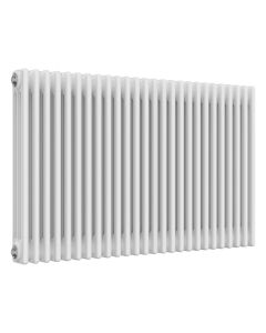 White 3 column radiator 750mm high x 1190mm wide. Traditional cast iron style horizontal radiator from DUSC Columns