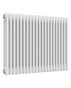 White 3 column radiator 750mm high x 965mm wide. Traditional cast iron style horizontal radiator from DUSC Columns