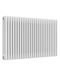 White 4 column radiator 750mm high x 1190mm wide. Traditional cast iron style horizontal radiator from DUSC Columns