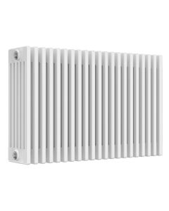 White 6 column radiator 600mm high x 965mm wide. Traditional cast iron style horizontal radiator from DUSC Columns