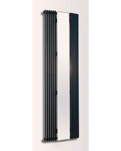 Apollonia Mirror Anthracite Single Tube Vertical Designer Radiator APMA1800-600