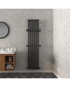 Nirvana Towel Rail 1600mm x 500mm SEN-NIV-TOWEL-1600X500-B BLACK