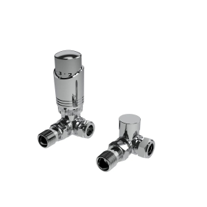 Design Twin Pack TRV, Chrome, Corner
