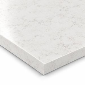 Neo Cloud Formica Aria worktop F6314 - semi gloss white square-edged slab