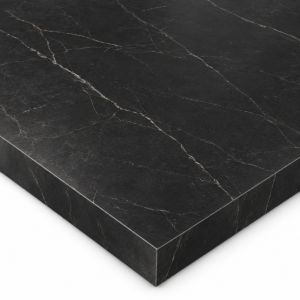 Nero Grafite Formica Aria worktop F9485 - semi gloss black square-edged slab