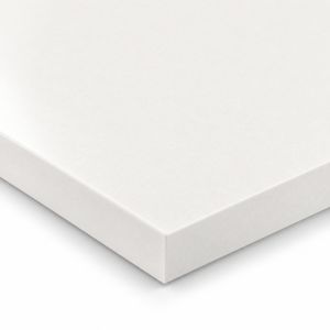 Polar White Formica Aria worktop F2255 - semi gloss white square-edged slab