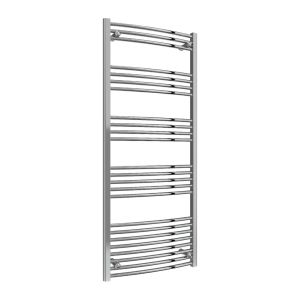 Reina Capo Curved Chrome Electric Heated Towel Rail 1600 x 600mm