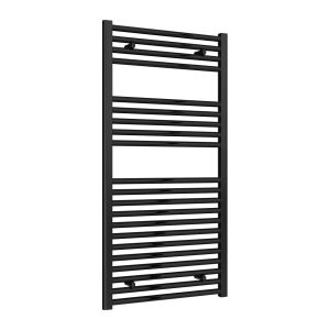 Reina Diva Flat Black Electric Heated Towel Rail 1200 x 600mm