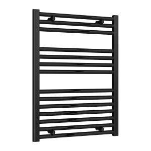 Reina Diva Flat Black Electric Heated Towel Rail 800 x 600mm