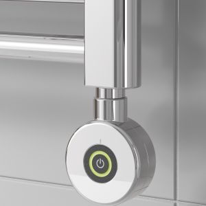 Reina chrome on/off touch heating element 300W – IP44 bathroom safe electric element with simple touch control